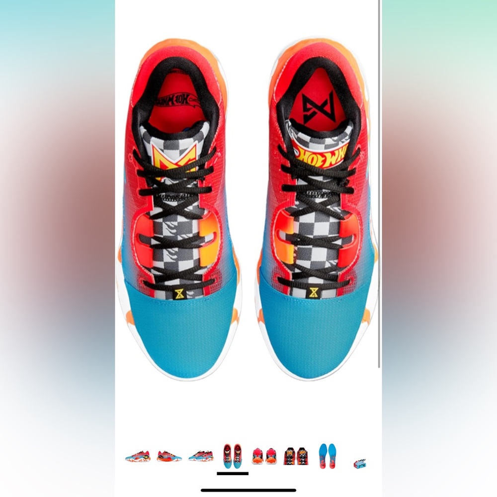Nike Paul George PG 6 NRG Hot Wheels DH8446-400 MEN'S SIZE 10.5 pre-owned